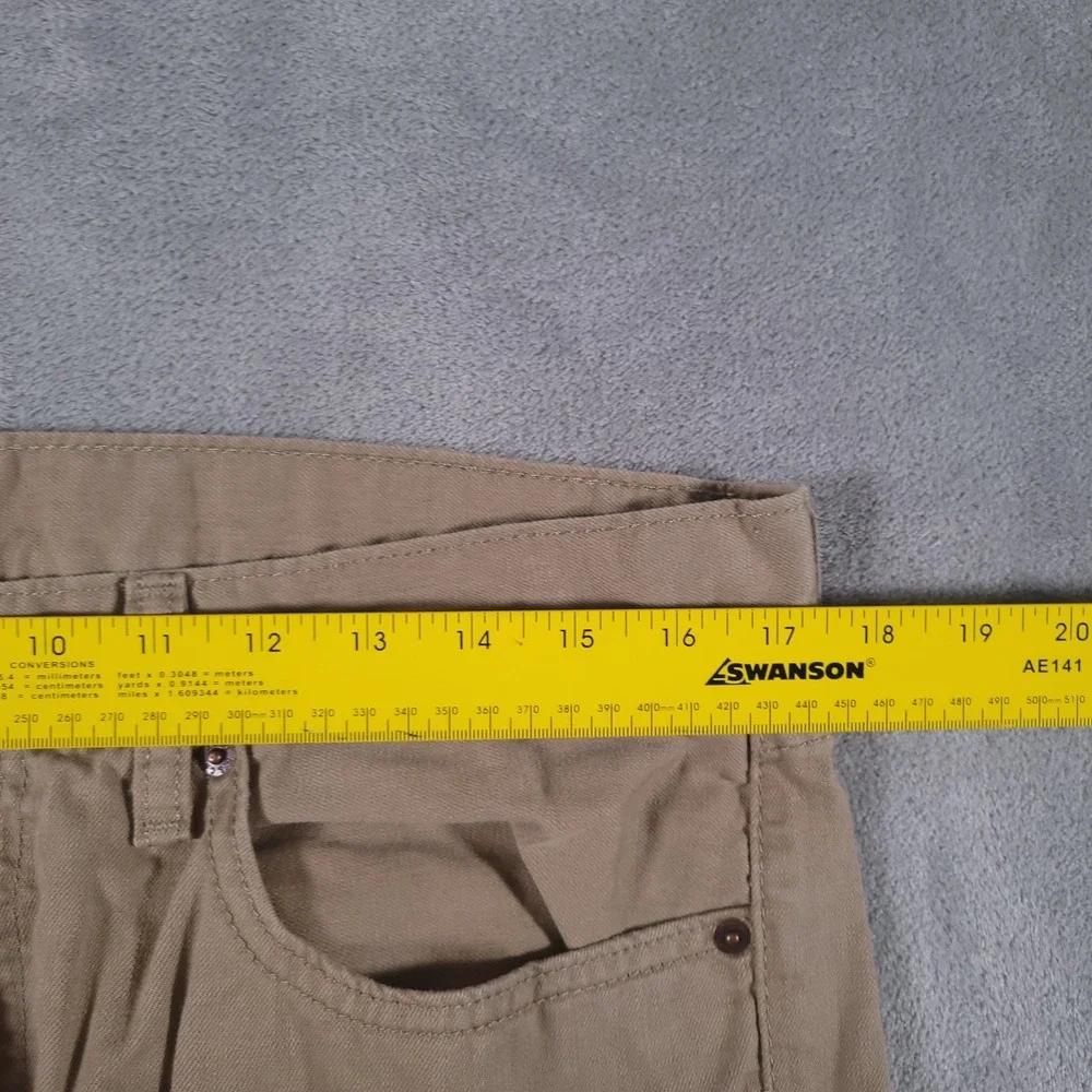 Levi's 505 Jean Mens 36x29 (Fits 34x29) Tan Straight Leg Cotton Denim‎ Pants